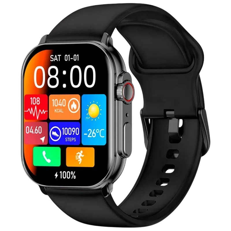 Imiki SF1 Noir 2,01 pouces AMOLED Appels Bluetooth 5 jours IP68 Montre connectée