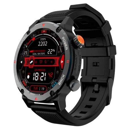 Imiki D2 Noir 1,43 pouces AMOLED GPS 30 jours +100 sports 2ATM Smartwatch