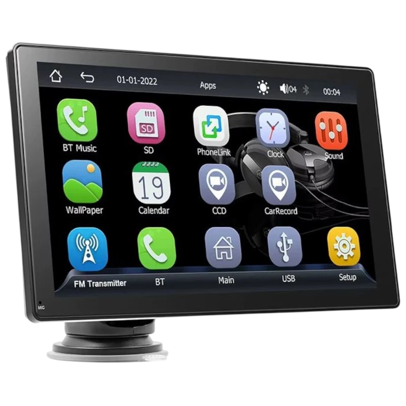Écran tactile universel SWM B5308 9 Pouces Carplay et Android Auto Noir Bluetooth 5.0 Autoradio