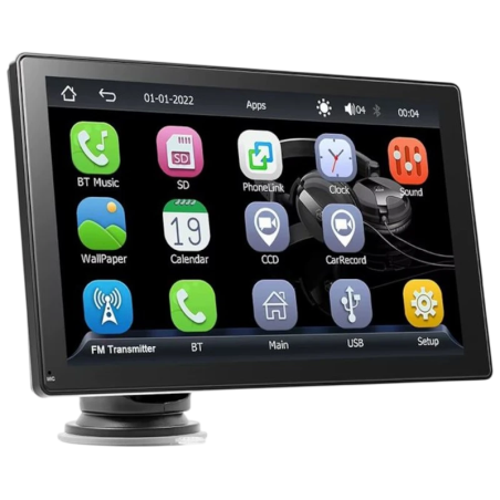Écran tactile universel SWM B5308 9 Pouces Carplay et Android Auto Noir Bluetooth 5.0 Autoradio