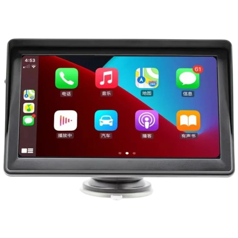 Écran tactile universel SWM B600W 7 pouces Carplay/Android Auto Noir Bluetooth 5.1 Autoradio sans fil