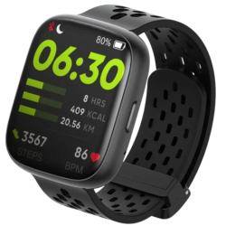 Momax SW1S Noir 1,83 pouces TFT 7 jours +100 sports IP68 Smartwatch