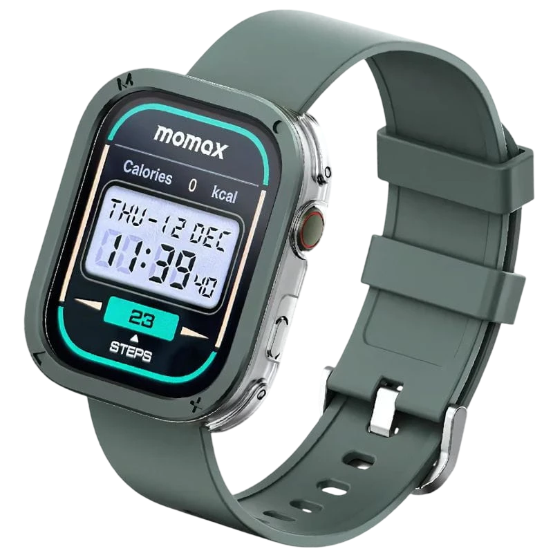 Momax SW3S Vert 1,99 pouces AMOLED 12 jours +100 sports 3ATM Smartwatch