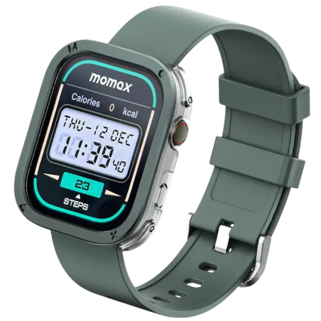 Momax SW3S Vert 1,99 pouces AMOLED 12 jours +100 sports 3ATM Smartwatch
