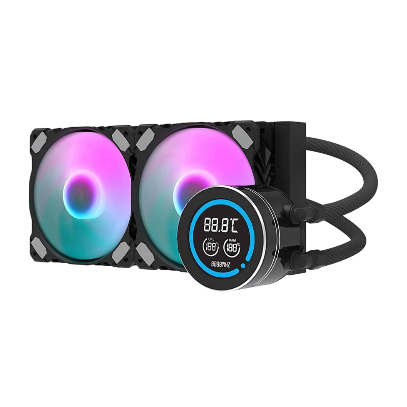 Darkflash DN-D240 Noir 2 ventilateurs Système de refroidissement liquide