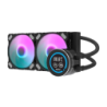Darkflash DN-D240 Noir 2 ventilateurs Système de refroidissement liquide