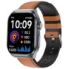 Hello ET585 Cuir Marron 2,04 pouces AMOLED NFC 10 jours +130 sports IP68 - Montre connectée