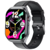 Hello ET585 Cuir Noir 2,04 pouces AMOLED NFC 10 jours +130 sports IP68 - Montre connectée