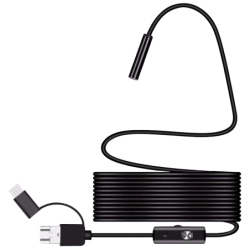 Endoscope Numérique pour Smartphone 3 en 1 - 7 mm/1 mètre