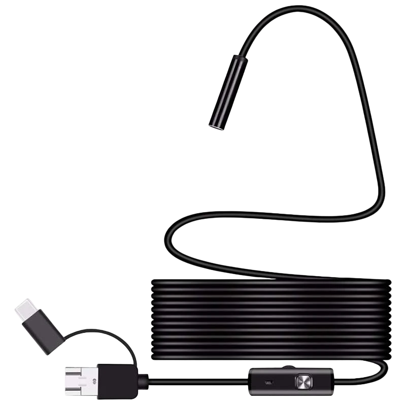 Endoscope Numérique pour Smartphone 3 en 1 - 7 mm/1 mètre