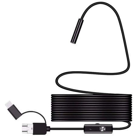 Endoscope Numérique pour Smartphone 3 en 1 - 7 mm/1 mètre
