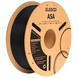 ELEGOO ASA Noir pour Imprimantes 3D FDM - Filament 1.75mm Bobine de 1kg
