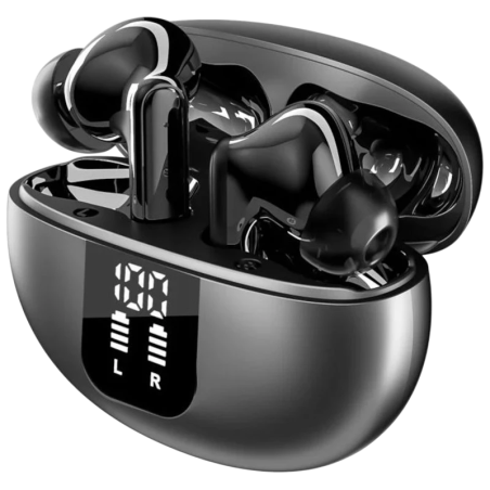 HBQ YYK-Q10-1 Handle Noir Bluetooth 5.4 90h Écouteurs sans fil