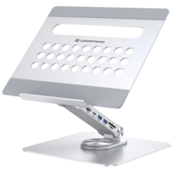 Conceptronic DONN27G Argent - Base de refroidissement pour ordinateur portable