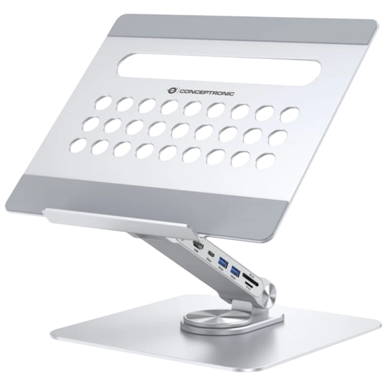 Conceptronic DONN27G Argent - Base de refroidissement pour ordinateur portable