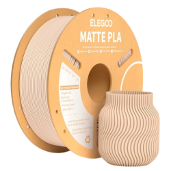 ELEGOO PLA MATTE Beige Mat pour Imprimantes 3D FDM - Filament 1.75mm Bobine de 1kg