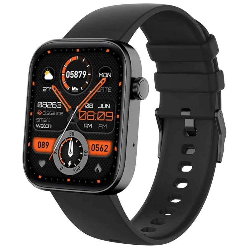 COLMI P71 Noir 1,9 pouces IPS 7 jours +100 sports IP68 Smartwatch