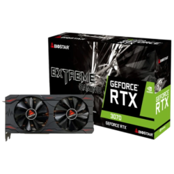 Biostar VN3706RM82 NVIDIA GeForce RTX 3070 8 GB GDDR6 PCIe 4.0 2 ventilateurs 3 DisplayPort Carte graphique