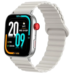 COLMI C8 MAX Argent Bracelet Magnétique 1,93 pouces IPS 7 jours IP68 Smartwatch