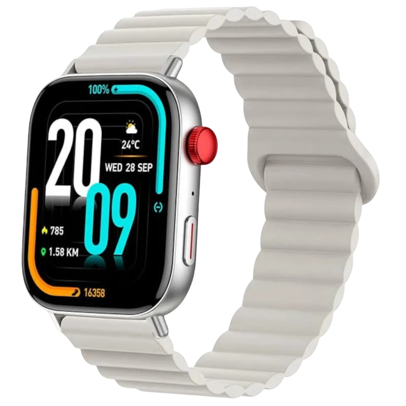 COLMI C8 MAX Argent Bracelet Magnétique 1,93 pouces IPS 7 jours IP68 Smartwatch