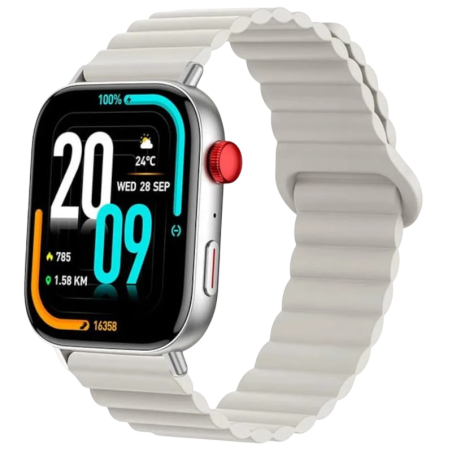 COLMI C8 MAX Argent Bracelet Magnétique 1,93 pouces IPS 7 jours IP68 Smartwatch