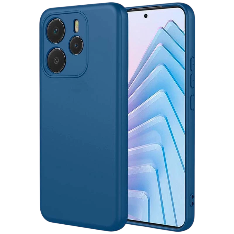 Coque Xiaomi Redmi Note 14 5G Square Liquid Premium Bleu