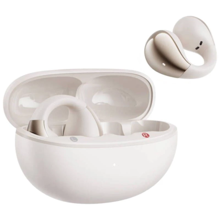 QCY Crossky Clip C30 Blanc Bluetooth 5.4 30h IPX4 Écouteurs sans fil