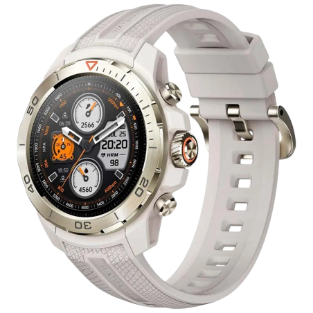 Mibro GS Explorer Blanc 1,32 pouces AMOLED GPS NFC 20 jours +150 sports 10ATM Smartwatch