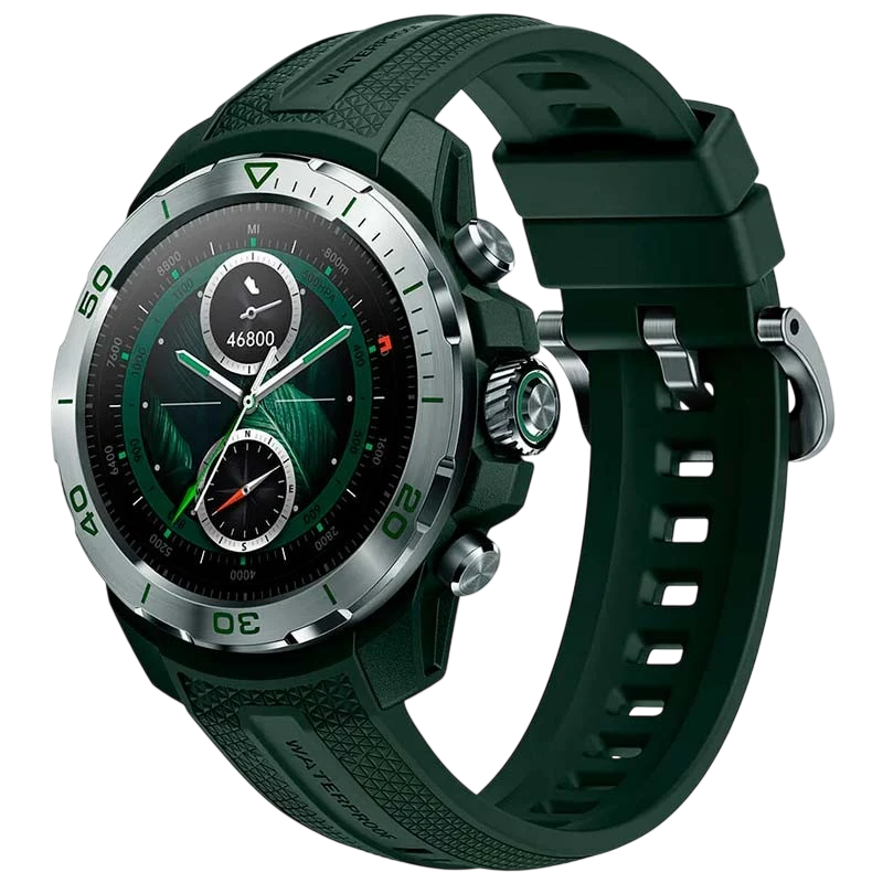 Mibro GS Explorer Vert 1,32 pouces AMOLED GPS NFC 20 jours +150 sports 10ATM Smartwatch