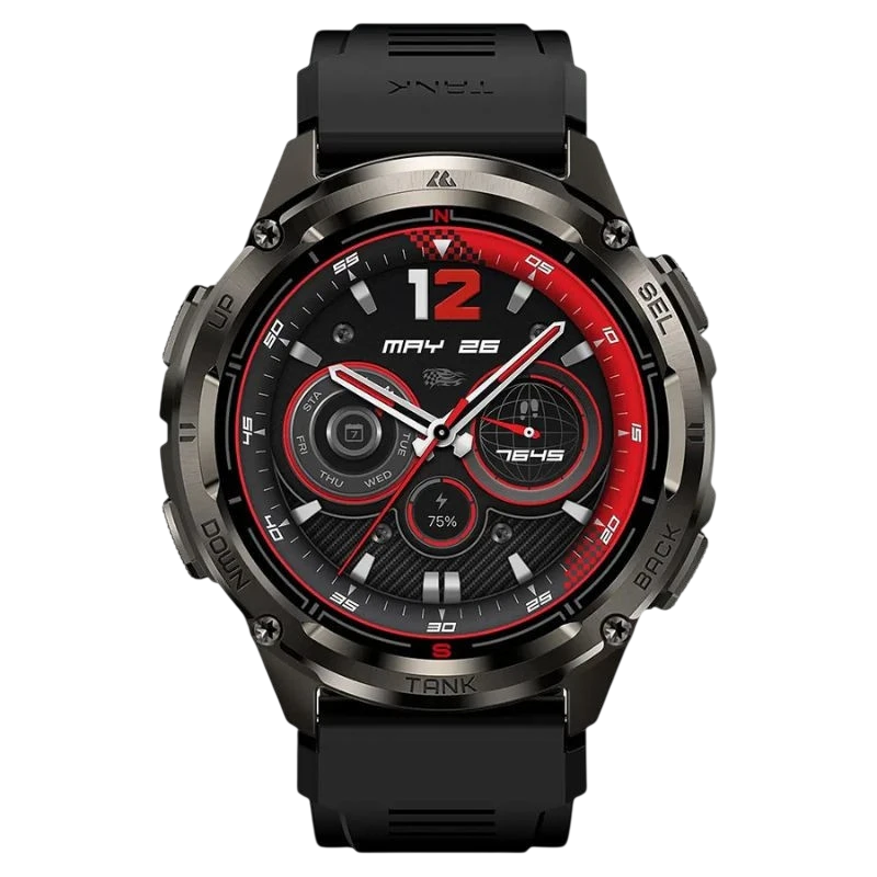 KOSPET Tank T3 Ultra 2 Noir 1,43 pouces AMOLED GPS 5 jours +170 sports 5ATM IP69K Smartwatch