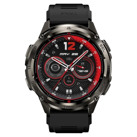 KOSPET Tank T3 Ultra 2 Noir 1,43 pouces AMOLED GPS 5 jours +170 sports 5ATM IP69K Smartwatch