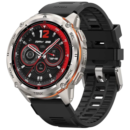 KOSPET Tank T3 Ultra 2 Argent 1,43 pouces AMOLED GPS 5 jours +170 sports 5ATM IP69K Smartwatch