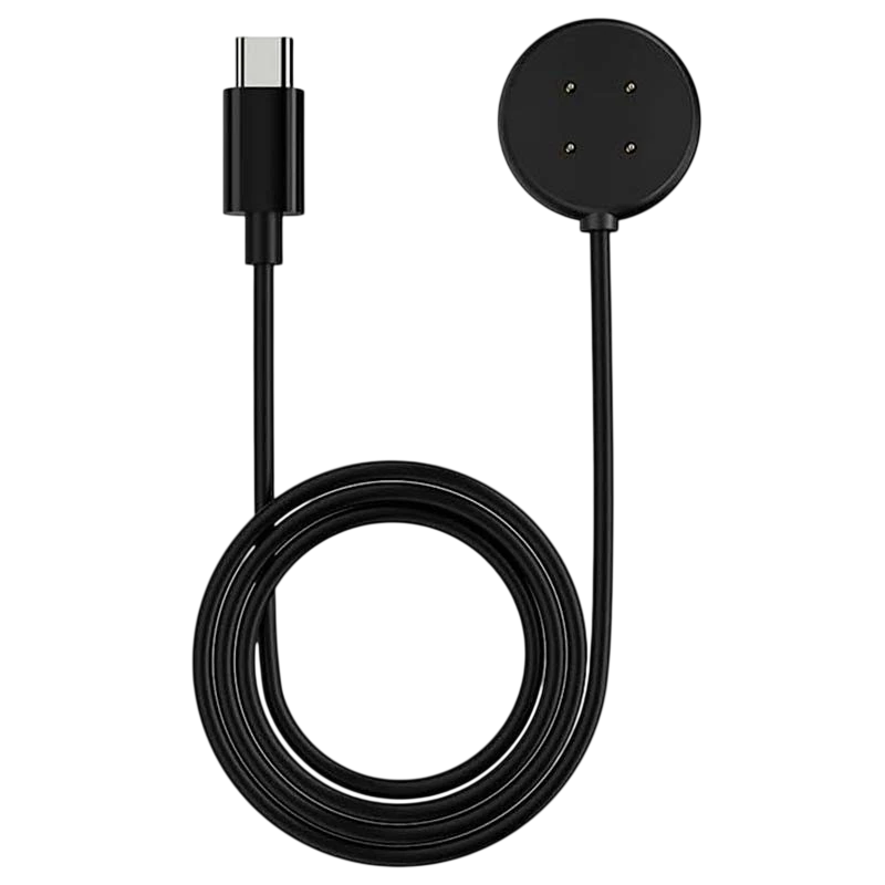Chargeur pour Google Pixel Watch 3 / Pixel Watch 2 / Fitbit Versa 4 / Versa 3 Noir USB-C Compatible