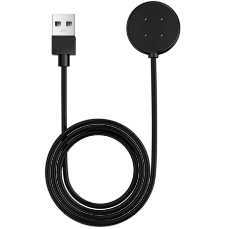 Chargeur pour Google Pixel Watch 3 / Pixel Watch 2 / Fitbit Versa 4 / Versa 3 Noir USB-A Compatible