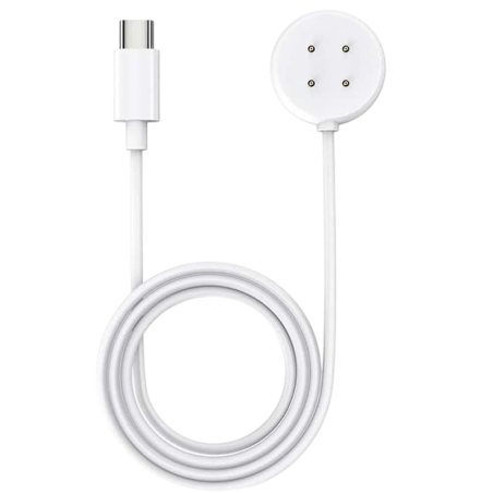 Chargeur pour Google Pixel Watch 3 / Pixel Watch 2 / Fitbit Versa 4 / Versa 3 Blanc USB-C Compatible