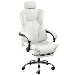 Powerbasic Funchal 200kg appuie-tête cuir PU Chaise de bureau