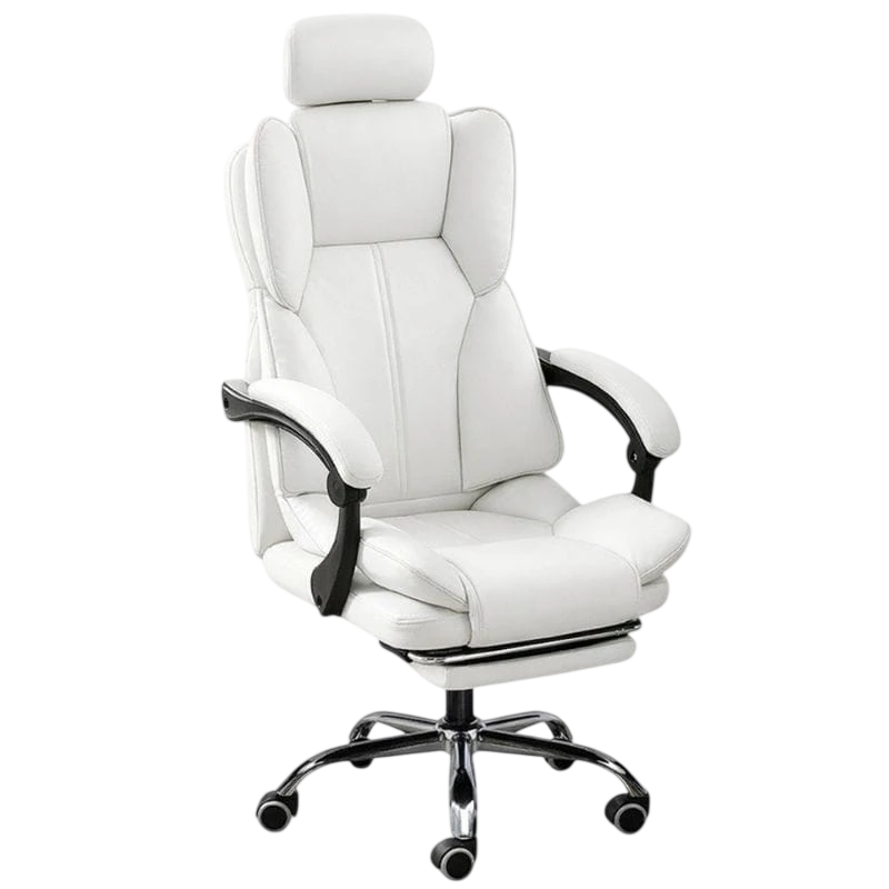 Powerbasic Funchal 200kg appuie-tête cuir PU Chaise de bureau