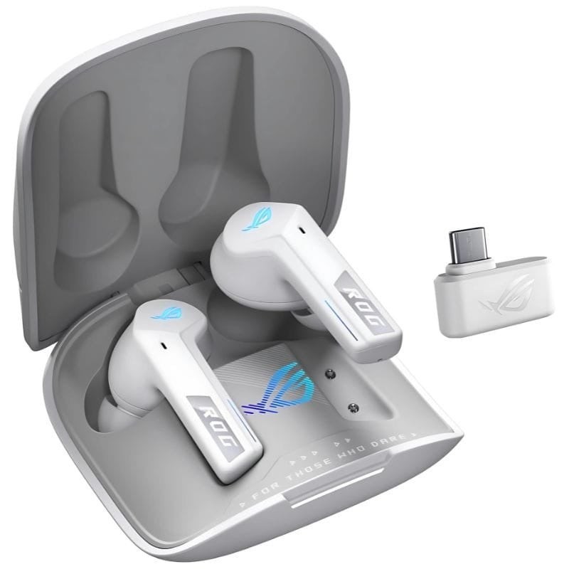 ASUS ROG Cetra Speednova Blanc TWS Bluetooth 5.3 46h IPX4 Écouteurs sans fil