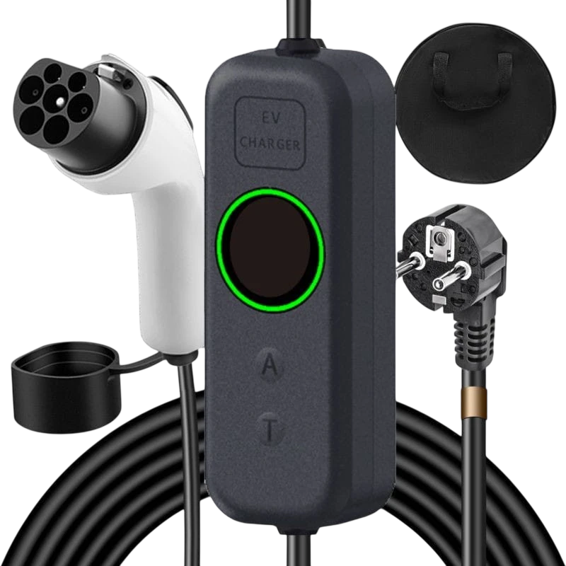 Chargeur portable pour voiture électrique 16 A / 3,5 kW / prise Schuko / 10 m  Type 2