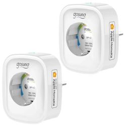 Gosund SP1-H Blanc Pack ×2 compatible avec HomeKit 16A WiFi Prise connectée