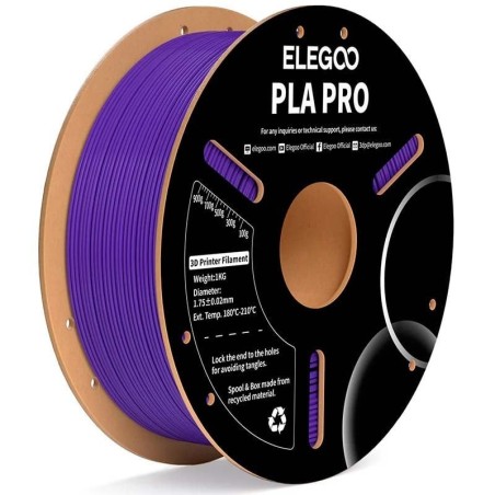 ELEGOO PLA PRO Violet pour Imprimantes 3D FDM - Filament 1.75mm Bobine de 1kg