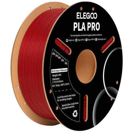ELEGOO PLA PRO Grenat pour Imprimantes 3D FDM - Filament 1.75mm Bobine de 1kg