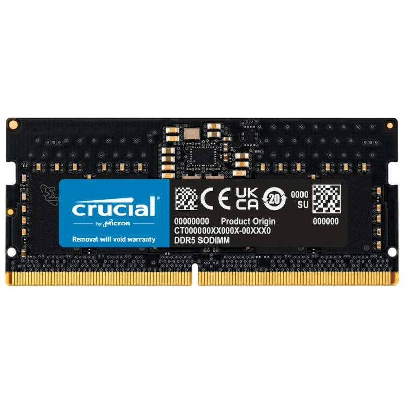 Crucial CT8G48C40S5 8GB DDR5 SODIMM 4800 MHz CL40 Mémoire RAM