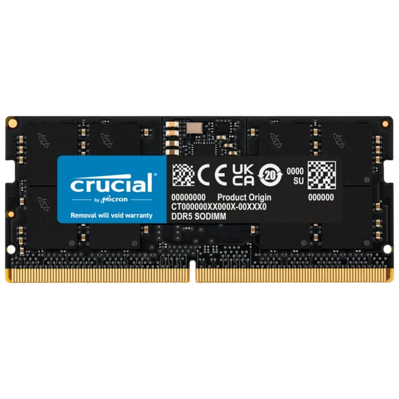 Crucial CT16G48C40S5 16GB DDR5 SODIMM 4800 MHz CL40 Mémoire RAM