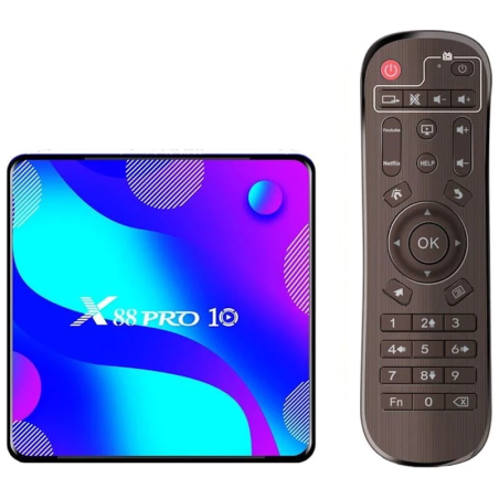 X88 Pro 10 4GB/32GB Android 10 4K RK3318 TV Box