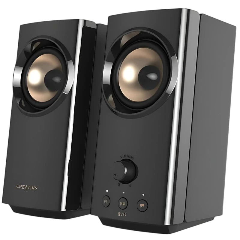 Creative Labs T60 Noir 30W entrée AUX Bluetooth 5.0 Enceintes PC
