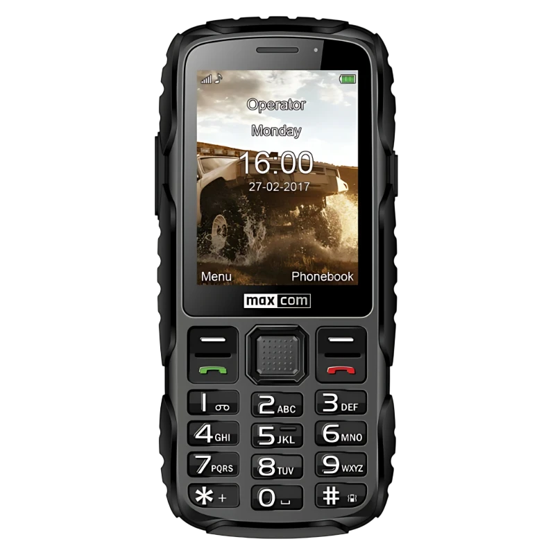 Maxcom Strong MM920 2G Noir Rugged 2,8 pouces 1400mAh Téléphone basique