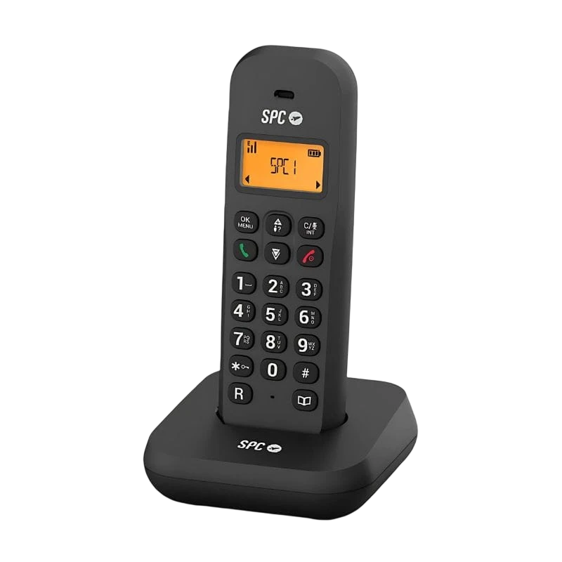 SPC KEOPS 7334 Noir identification de l'appelant répondeur répertoire 50 contacts mode ECO Téléphone sans fil
