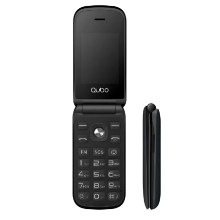 Qubo X-209 4G Noir 2,4 pouces à clapet 1000mAh Téléphone basique