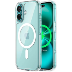 Coque Magsafe Compatible pour iPhone 16 Plus 6.7’’ Transparent